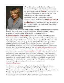 LaTonya Barber-‐‑Johnson is the Chief Event Organizer of Eloquets