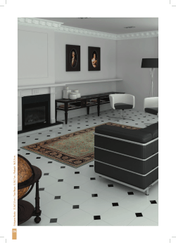 Octogono Alaska · 31,6x31,6 cm. / Taco Negro · 6,7x6,7 cm