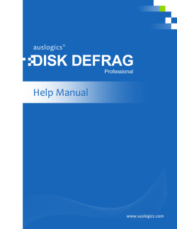 disk defrag