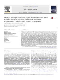Individual differences in symptom severity and behavior