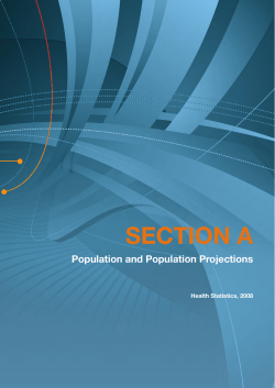 Section A &ndash; Population and Population Projections