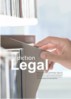 Diction Legal fact sheet