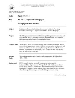 Mortgagee Letter 2014-08
