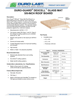 duro-guard dexcell glass mat 5/8-inch roof board - Duro