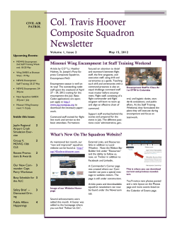 Col. Travis Hoover Composite Squadron Newsletter