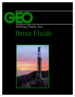 Brine Fluids - GEO Drilling Fluids