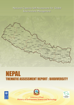 Nepal Thematic Assessment Report : Biodiversity