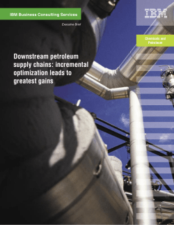 Downstream petroleum supply chains