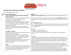 Pre-Activities Grade 2