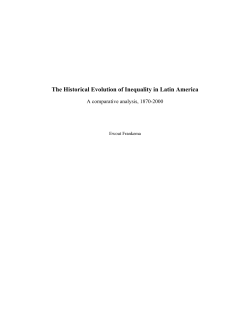 The Historical Evolution of Inequality in Latin America
