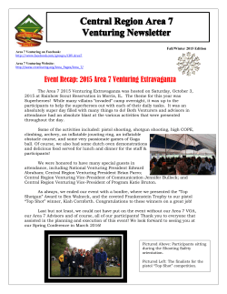 Event Recap: 2015 Area 7 Venturing