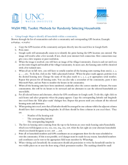 Methods for Randomly Selecting Households