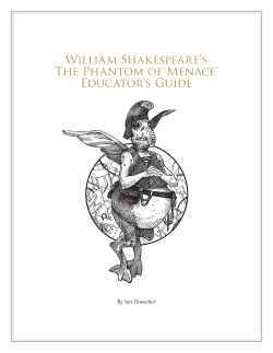 The Phantom of Menace&reg; Educator`s Guide