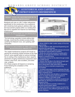 auditorium and capital improvements referendum howards grove