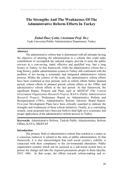 The Strengths And The Weaknesses Of The Administrative Reform