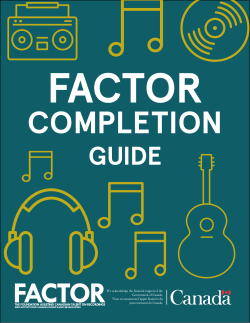 FACTOR`s Completion Guide.