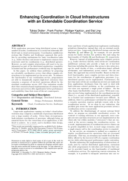 Enhancing Coordination in Cloud Infrastructures with an Extendable