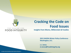 Cracking the Code on Food Issues