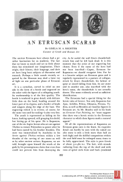 etruscan scarab - The Metropolitan Museum of Art