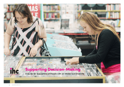 Supporting Decision-Making