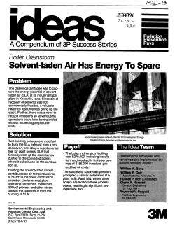 Solvent-laden Air has Energy to Spare