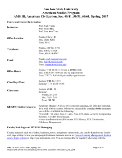 AMS 1B, HSU Team - San Jose State University