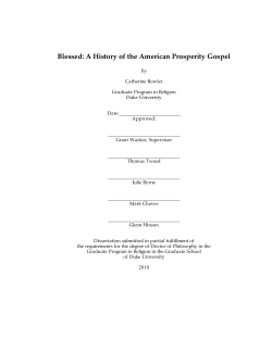 Blessed: A History of the American Prosperity Gospel