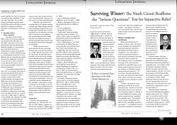 Surviving Winter: The Ninth CircuitReaffi.rm.s