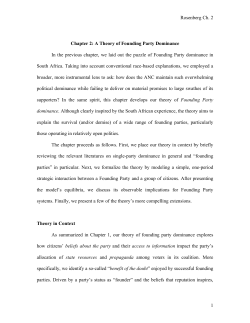 A Theory of Founding Party Dominance