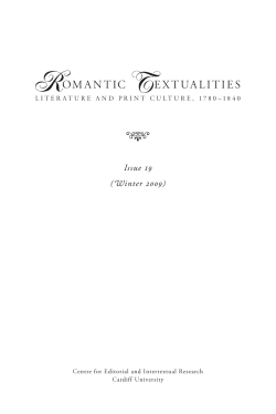 omantic extualities - Cardiff University