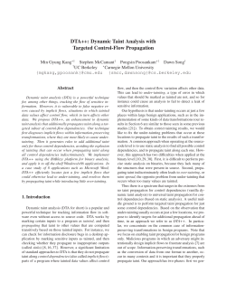 DTA++: Dynamic Taint Analysis with Targeted Control