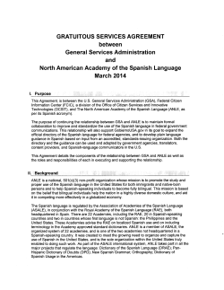 GRATUITOUS SERVICES AGREEMENT between General Services