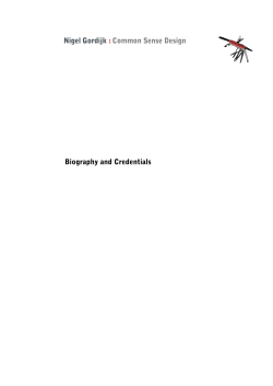 Biography and Credentials