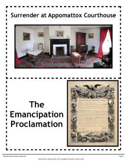 The Emancipation Proclamation