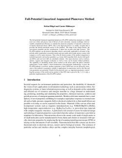 Full-Potential Linearized Augmented Planewave Method
