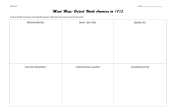 National Identity Seven Years War Quebec Act American Revolution