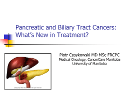 Pancreatic cancer - CancerCare Manitoba