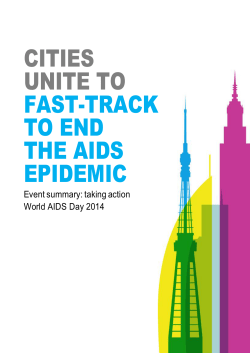 cities unite to fast-track to end the aids epidemic