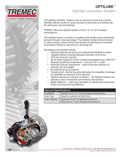 OptiLube Lubrication System