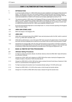Altimeter Setting Procedures - Civil Aviation Authority of Singapore