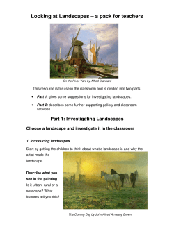 Looking at Landscapes - a pack for teachers
