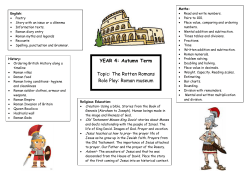 Roman museum - St Thomas Aquinas Catholic Primary School