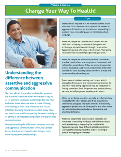 Understanding the Difference Between Assertive and Aggressive