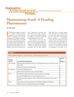 Mountaintop Fossil: A Puzzling Phenomenon