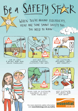 STAY AT LEAST 8 METRES AWAY FROM FALLEN POWERLINES