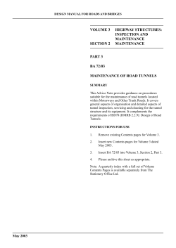 DMRB VOLUME 3 SECTION 2 PART 3 - BA 72/03