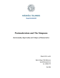 Postmodernism and The Simpsons - Sigur