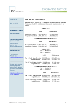 New Margin Requirements 071511