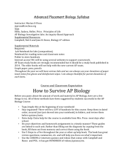 How to Survive AP Biology