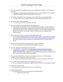 GATE Funding Policy FAQs